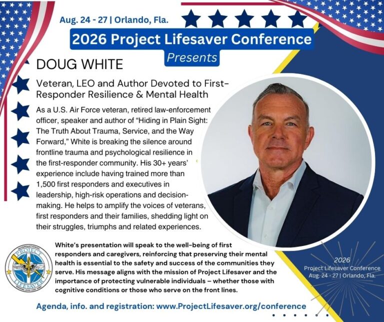 Doug White segment for social posts 2026 v.2 Author and speaker Doug White Project Lifesaver conference promo